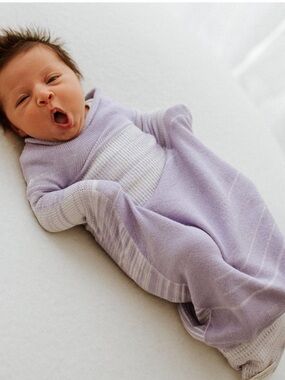 LOT OF 2 swaddelini sleep sacks pink & purple